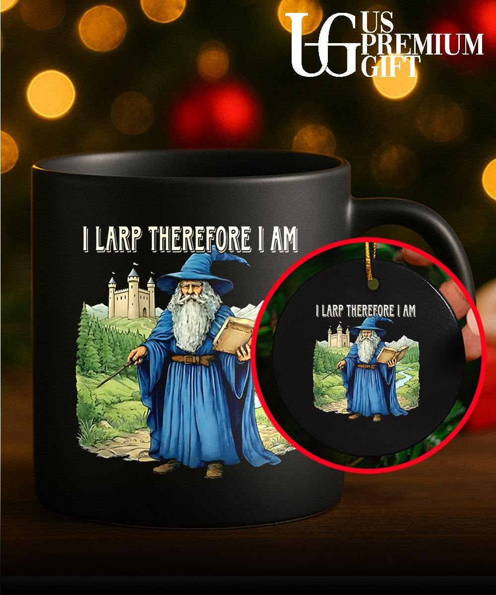 Wizard I larp therefore I am shirt Unisex