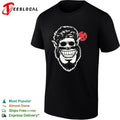 Wolfman grinning werewolf head with sunglasses classic horror monster shirt Unisex