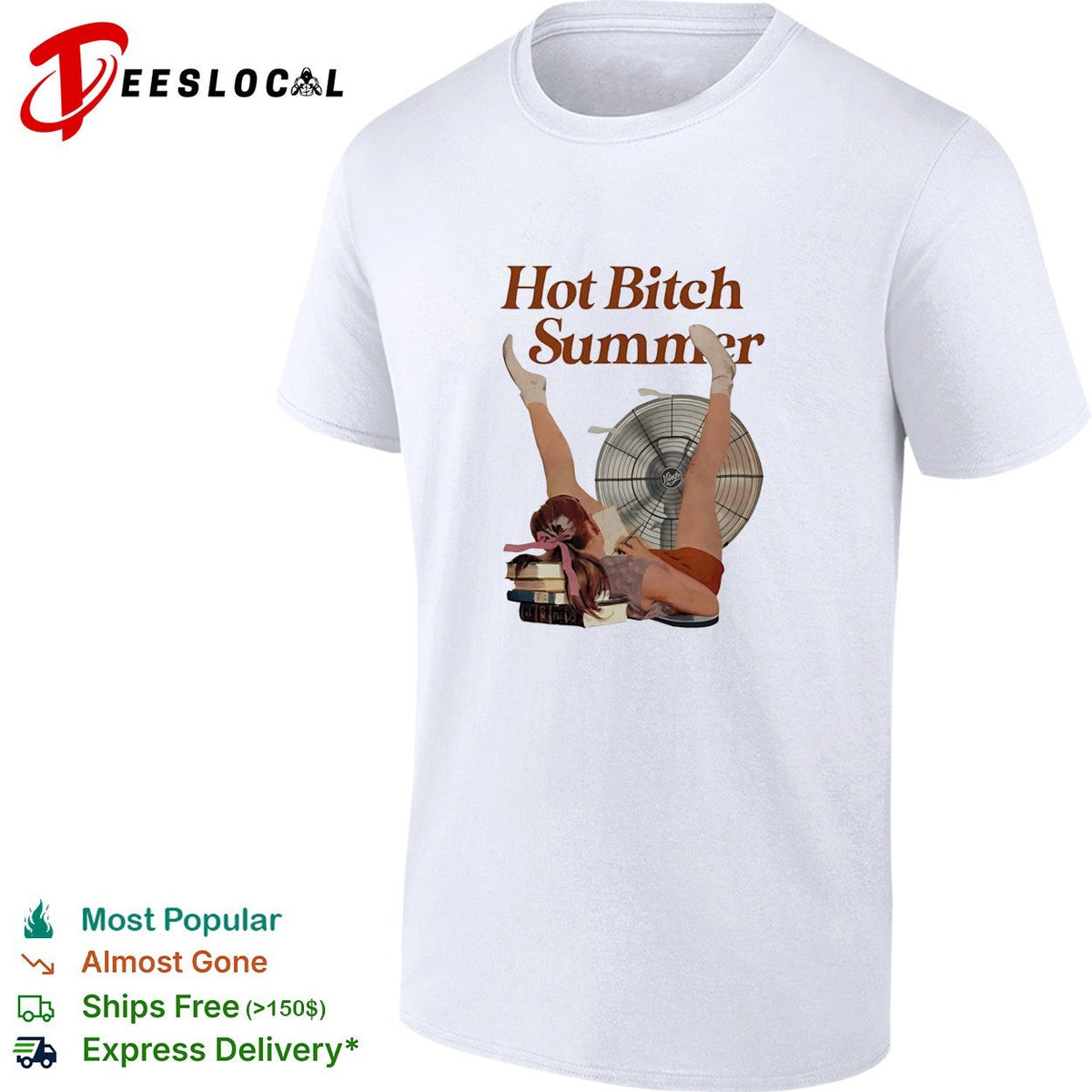 Woman handstand by fan hot bitch summer shirt Unisex