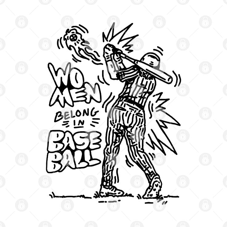 Women Belong In Baseball T Shirt
