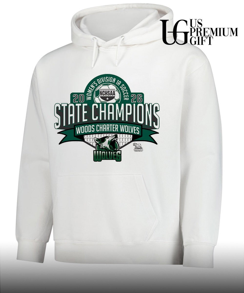 Woods Charter Wolves Women’s Division 1A Soccer State Champions 2026 shirt Unisex
