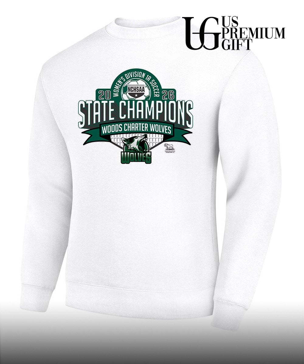 Woods Charter Wolves Women’s Division 1A Soccer State Champions 2026 shirt Unisex