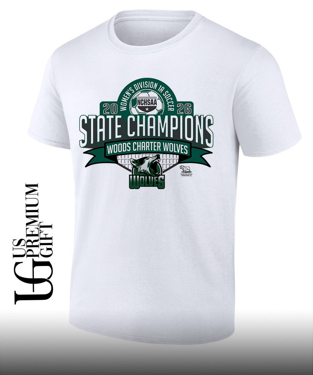 Woods Charter Wolves Women’s Division 1A Soccer State Champions 2026 shirt Unisex