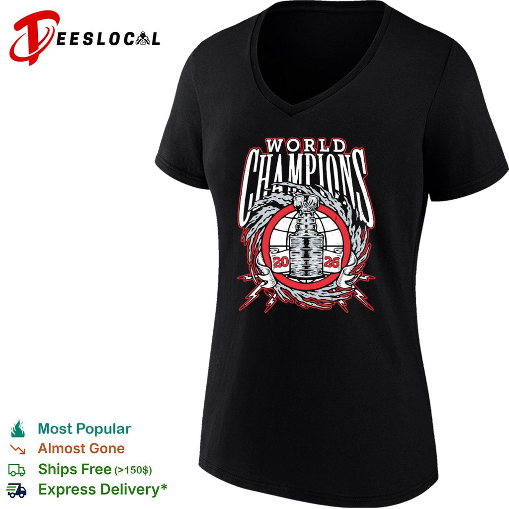World Champions 2026 Stanley Cup Trophy Ice Hockey Professional League shirt Unisex
