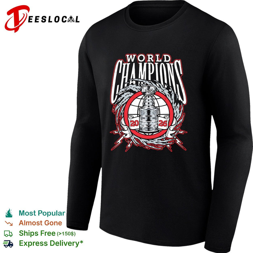 World Champions 2026 Stanley Cup Trophy Ice Hockey Professional League shirt Unisex