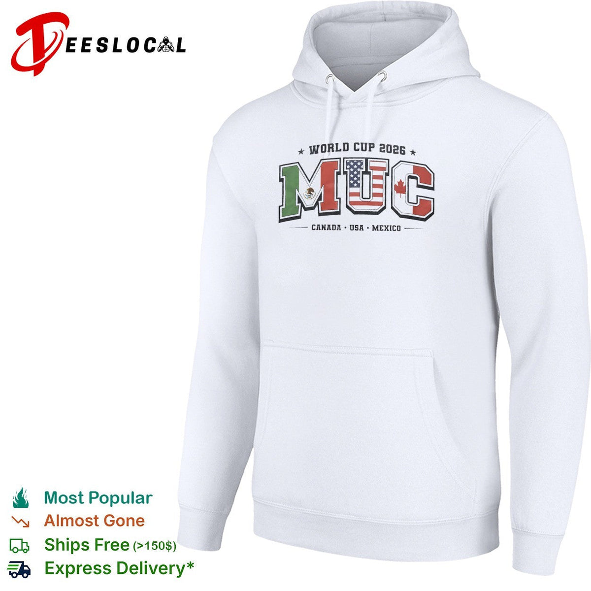 World Cup 2026 MUC Canada USA Mexico North American Soccer Tournament shirt Unisex