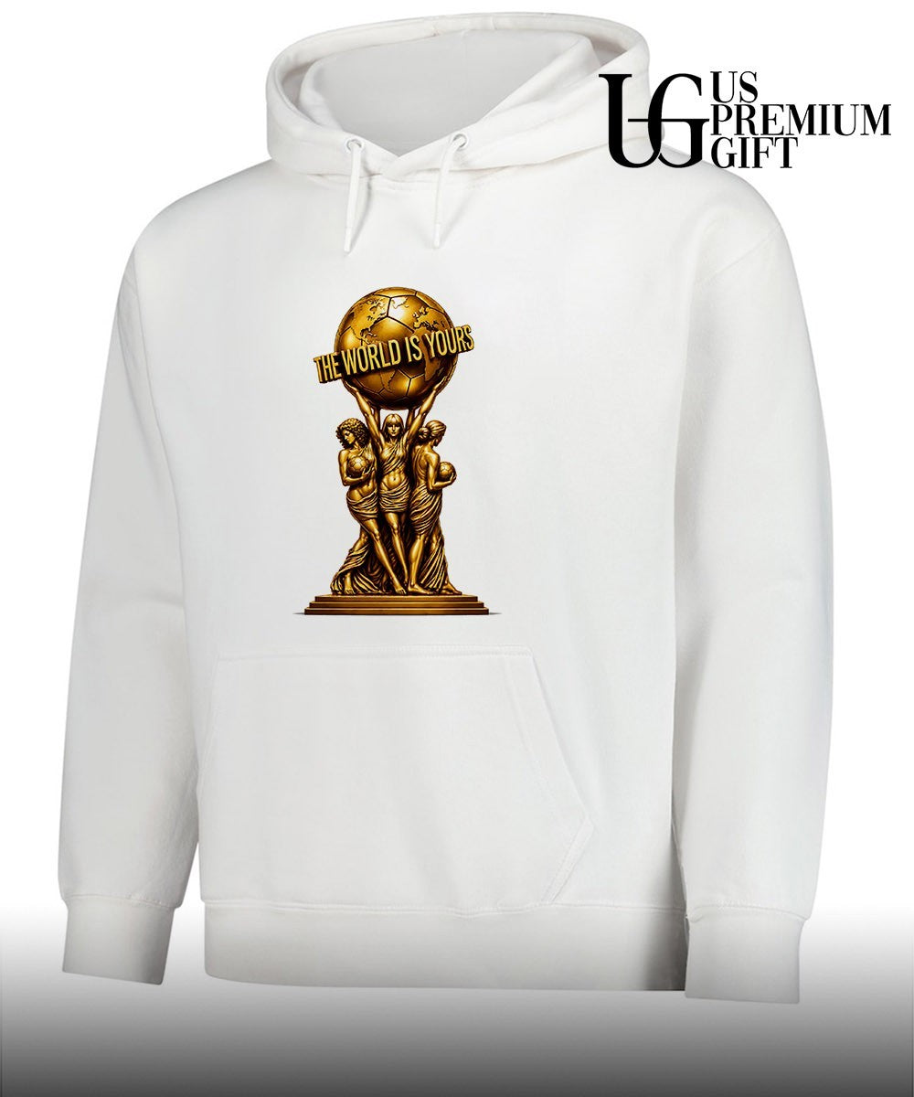 World Cup 2026 Soccer Carrying Globe Statue The World Is Yours shirt Unisex