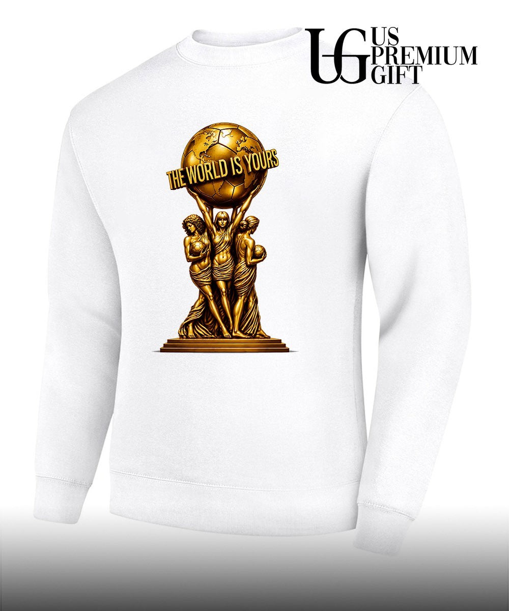 World Cup 2026 Soccer Carrying Globe Statue The World Is Yours shirt Unisex
