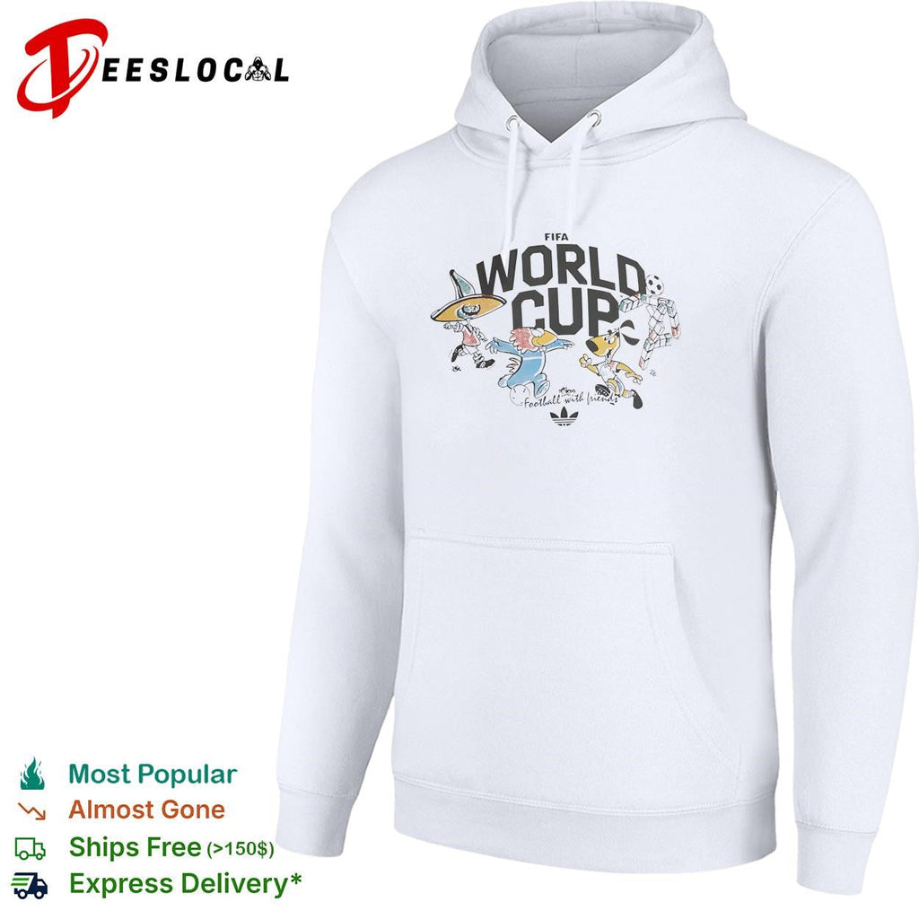 World Cup football with friends cartoon characters poster shirt Unisex