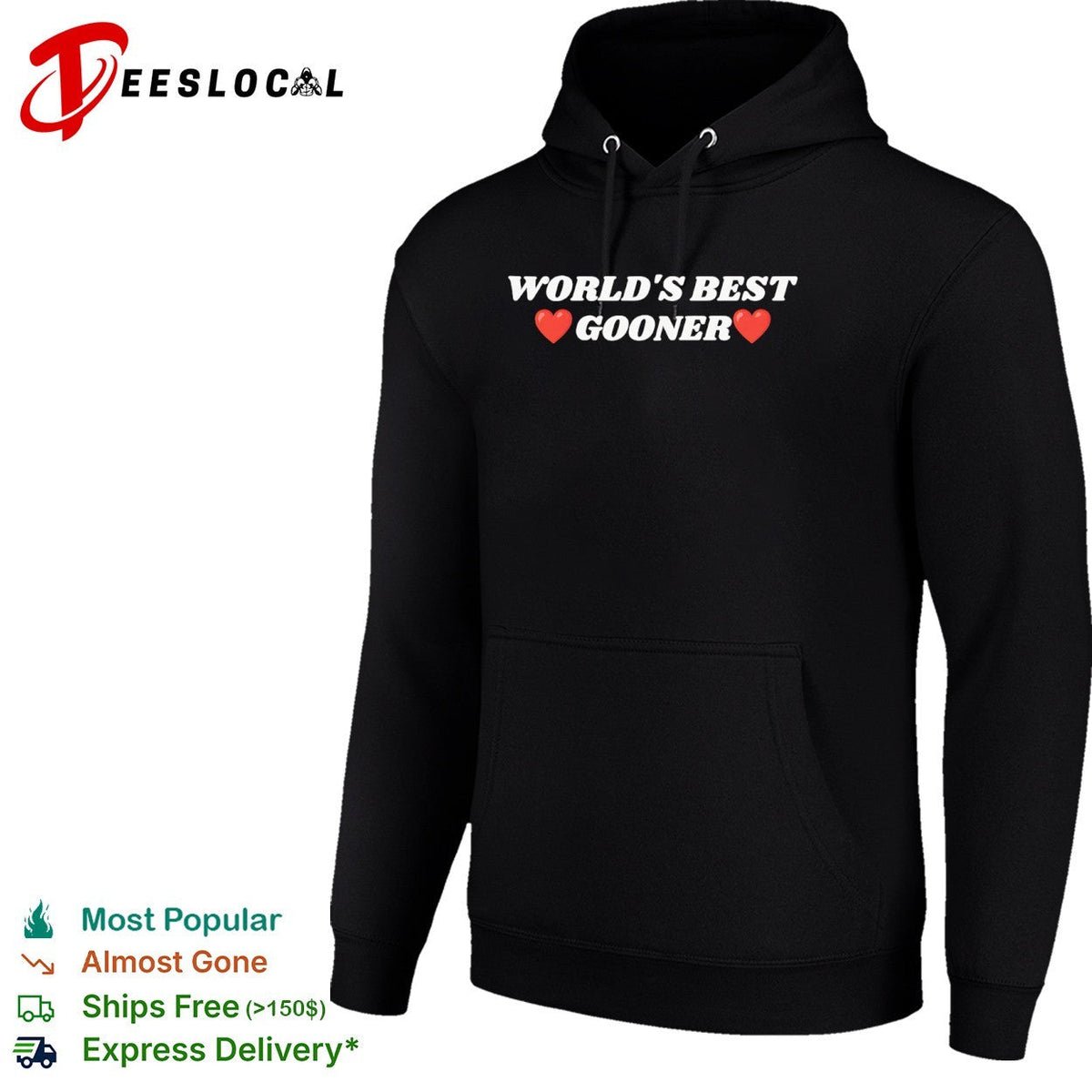 World s best gooner Arsenal Football Club shirt Unisex