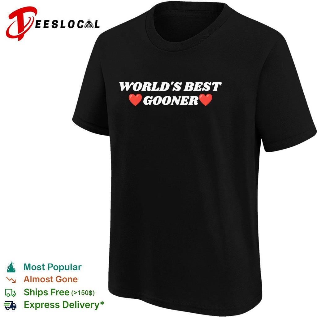 World s best gooner Arsenal Football Club shirt Unisex