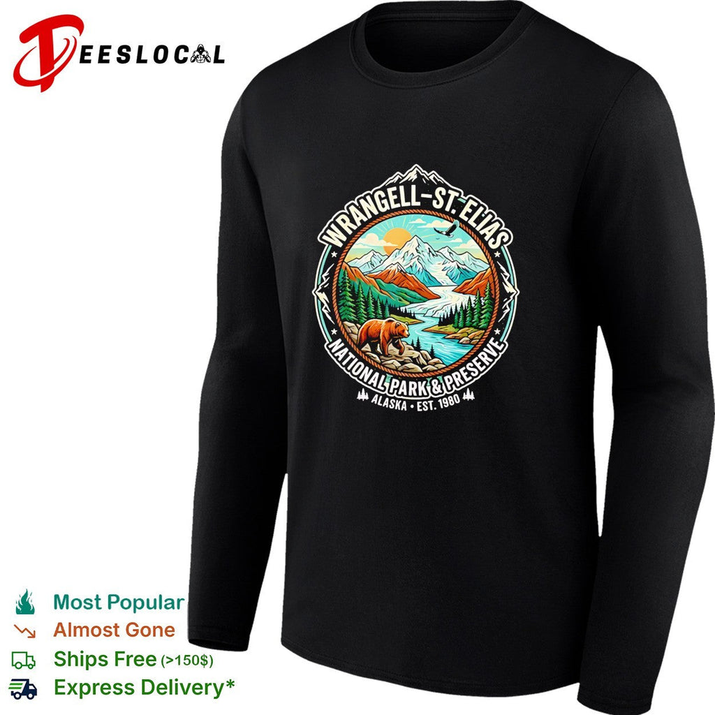 Wrangell St Elias National Park and Preserve Alaska Est 1980 Bear Mountain shirt Unisex