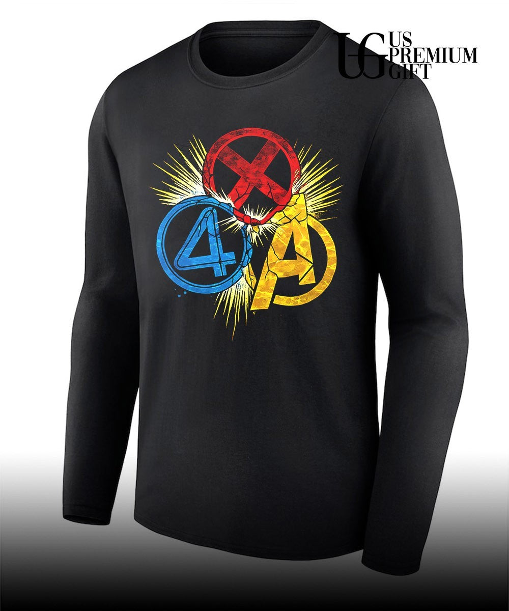 X-Men Four Avengers logo shirt Unisex