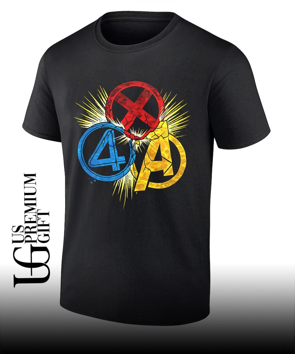 X-Men Four Avengers logo shirt Unisex