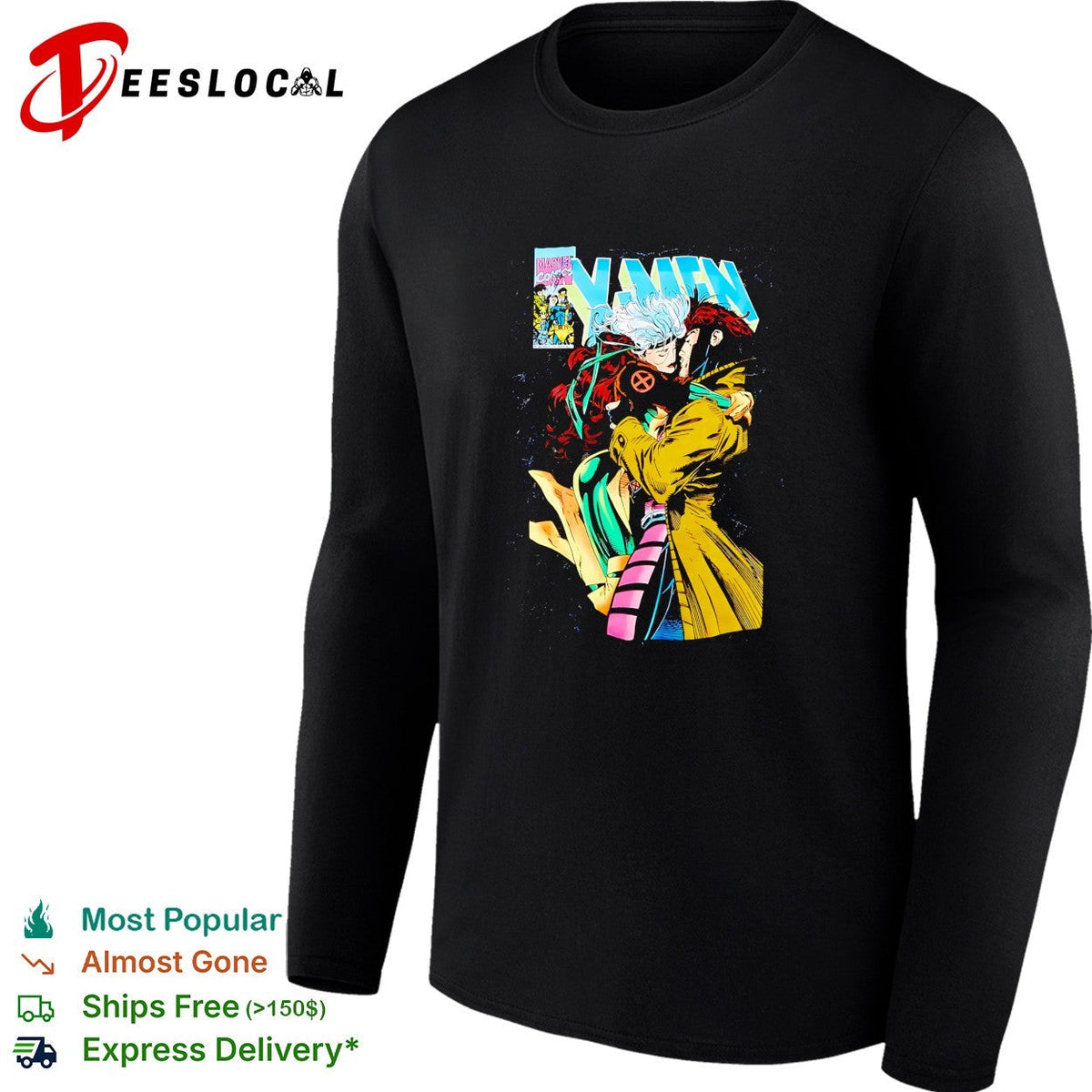 X Men Rogue and Gambit comic shirt Unisex