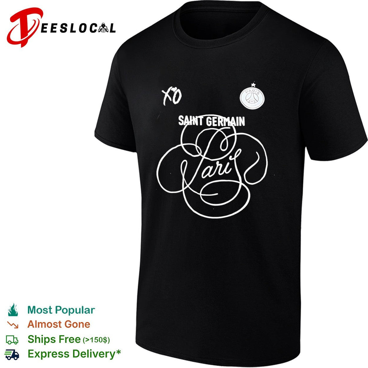 XO Paris Saint Germain Saint Germain Paris shirt Unisex