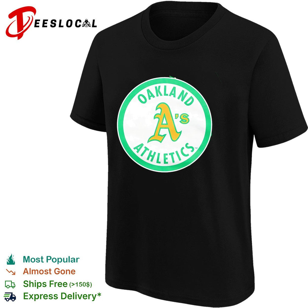 Oakland Athletics classic elephant circle A vintage logo shirt Unisex