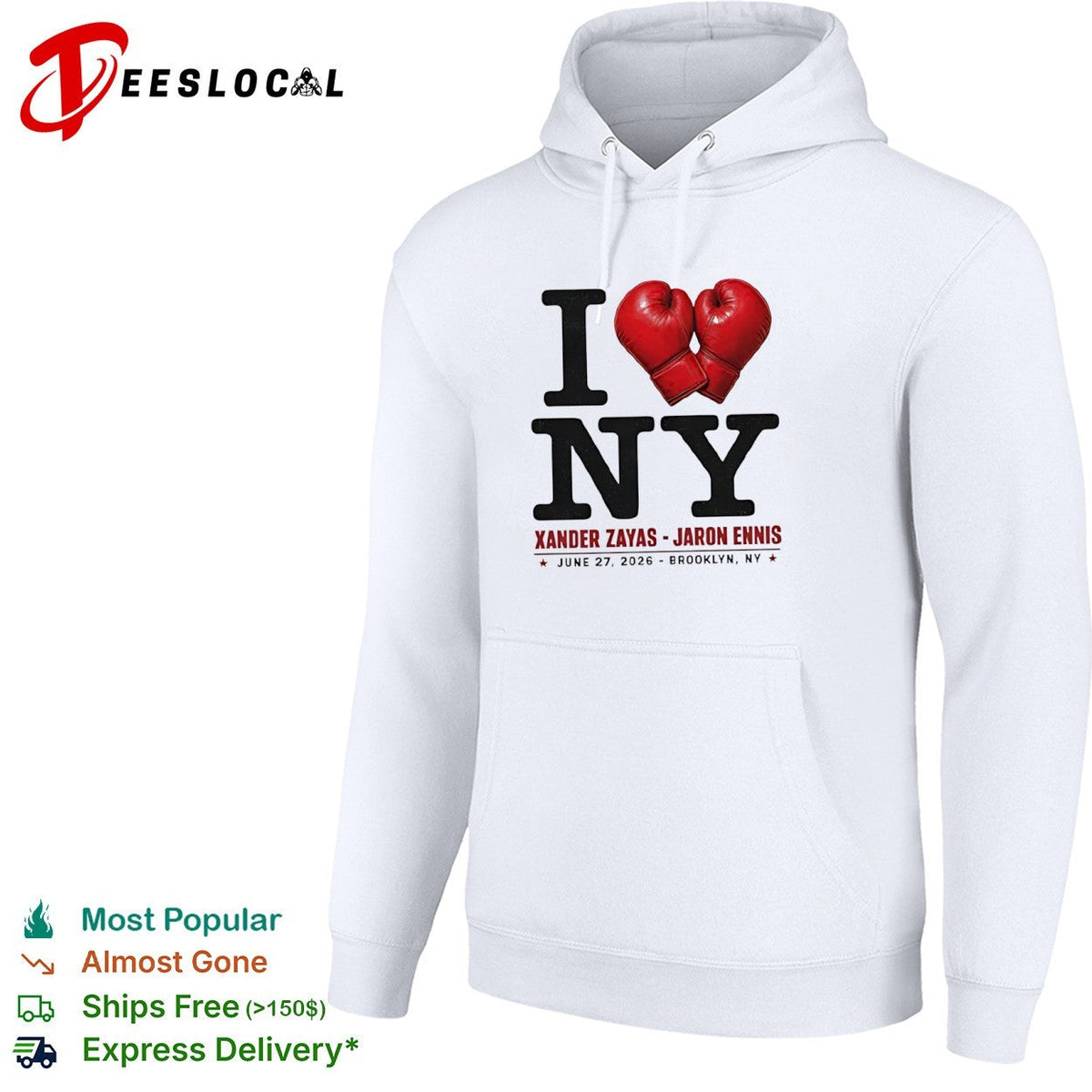 Xander Zayas Jaron Ennis I Love NY June 27 2026 Brooklyn NY boxing event shirt Unisex