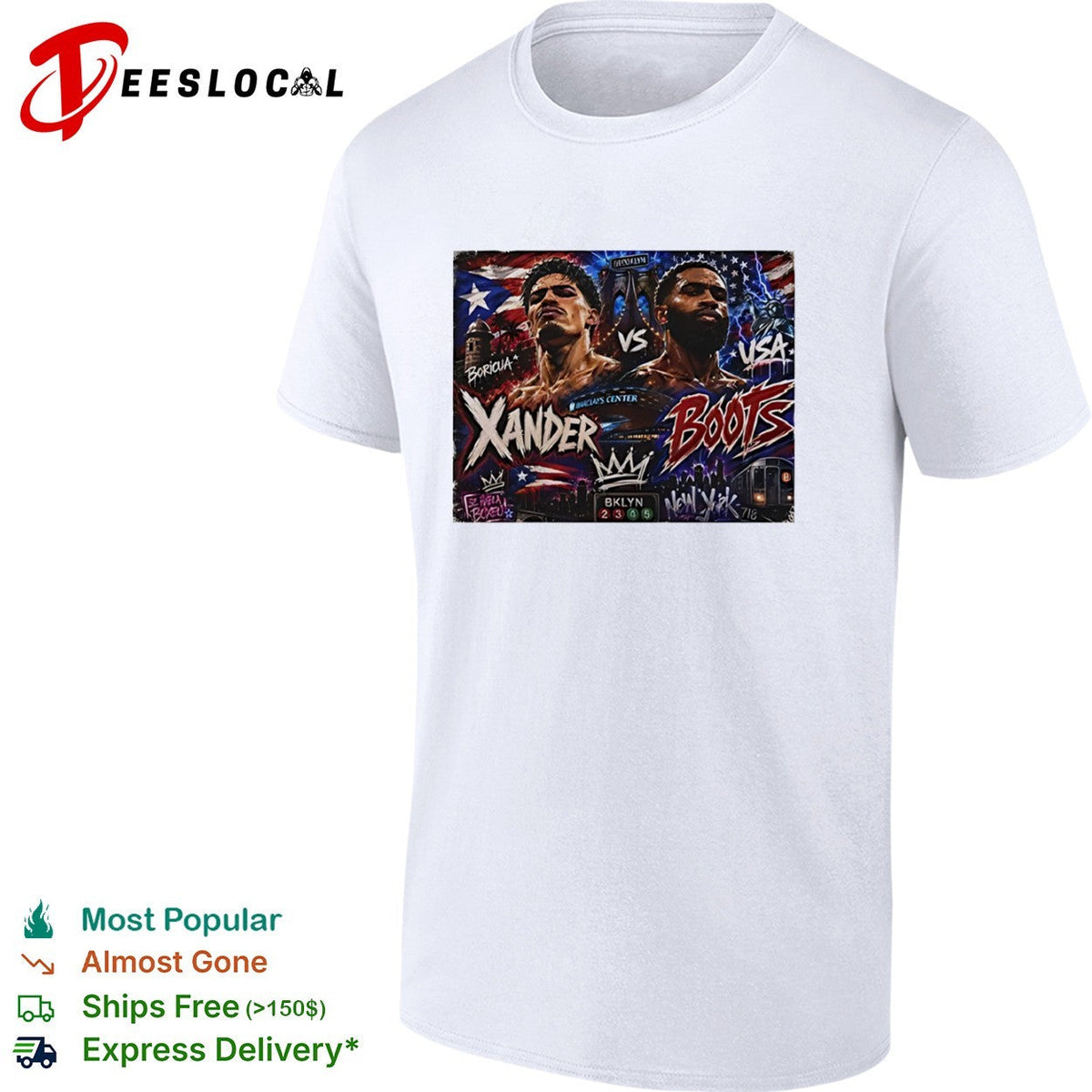 Xander Zayas vs Jalon Boots Ennis Barclays Center Brooklyn New York boxing shirt Unisex