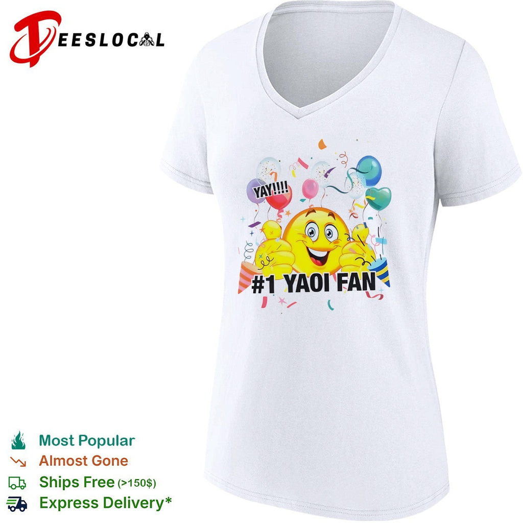YAY 1 Yaoi Fan Emoji Celebration Party shirt Unisex