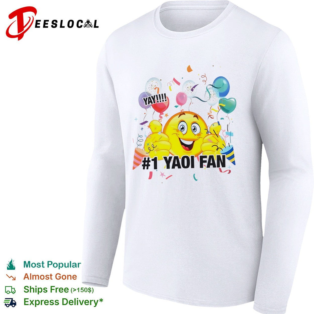YAY 1 Yaoi Fan Emoji Celebration Party shirt Unisex