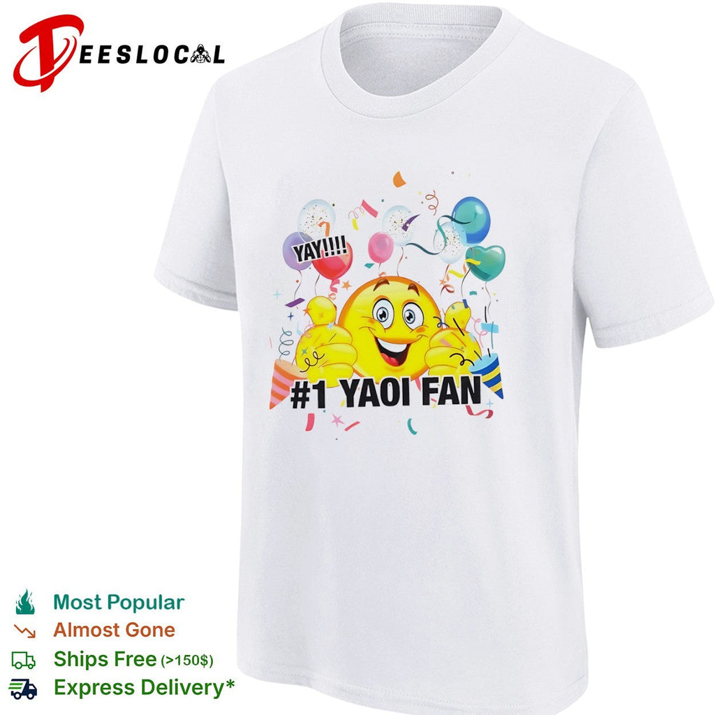YAY 1 Yaoi Fan Emoji Celebration Party shirt Unisex