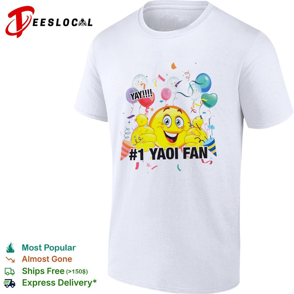 YAY 1 Yaoi Fan Emoji Celebration Party shirt Unisex