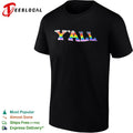 Yall lgbtq pride progress flag rainbow pride inclusion and diversity unisex shirt Unisex