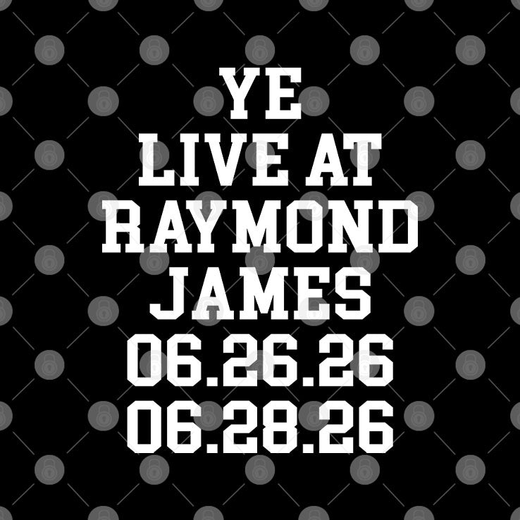 Ye Live At Raymond James Kanye West Concert T Shirt Unisex