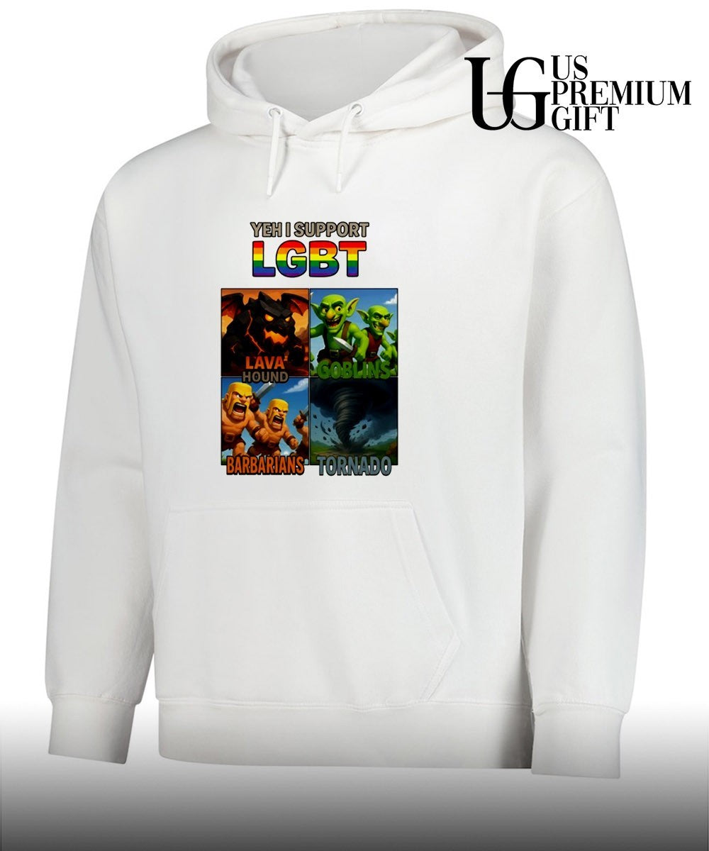 Yeh I support LGBT Barbarians Tornado Lava Hound Goblins shirt Unisex