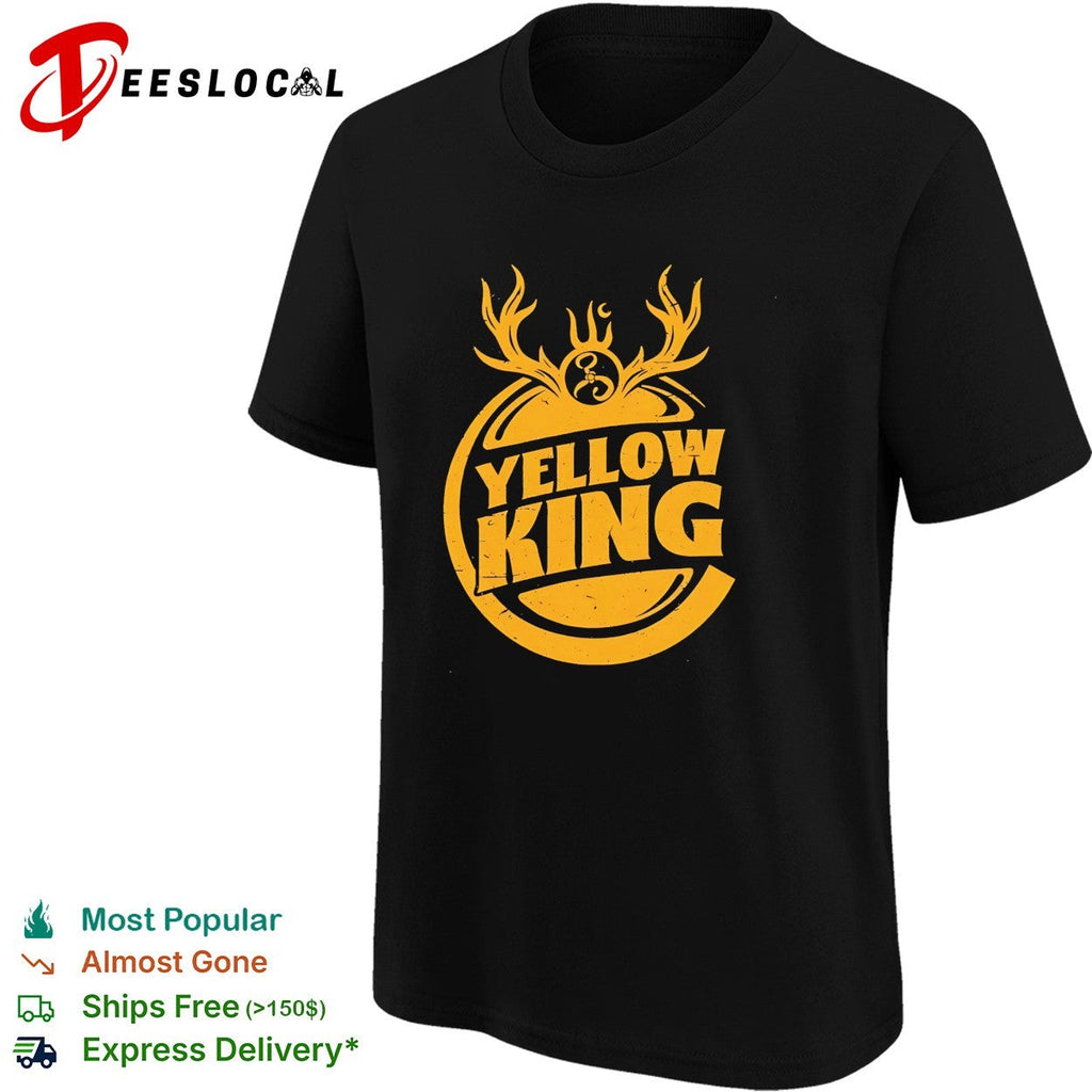 Yellow King retro logo shirt Unisex