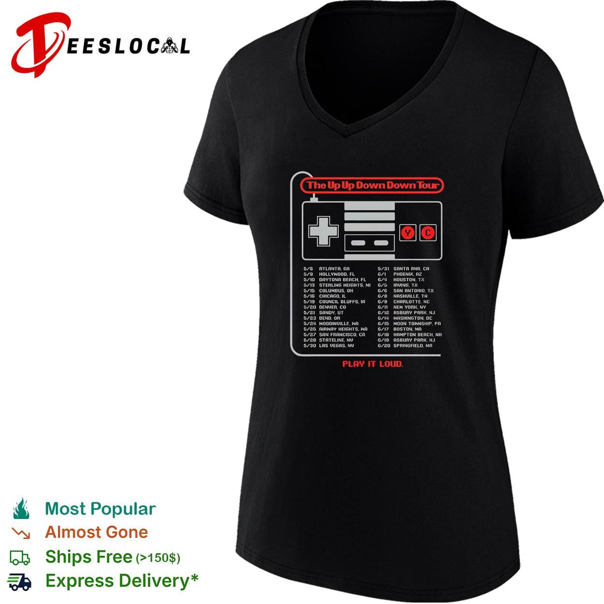 Yellowcard The Up Up Down Down Tour 2026 North America Retro Game shirt Unisex