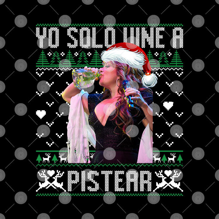 Yo Solo Vine A Pistear Christmas Shirt Unisex