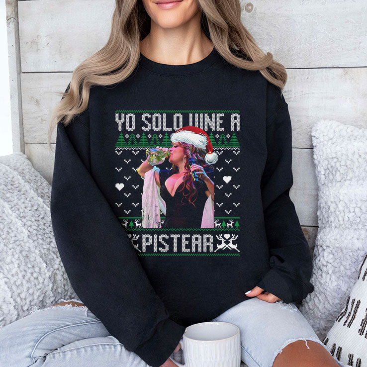 Yo Solo Vine A Pistear Christmas Shirt Unisex