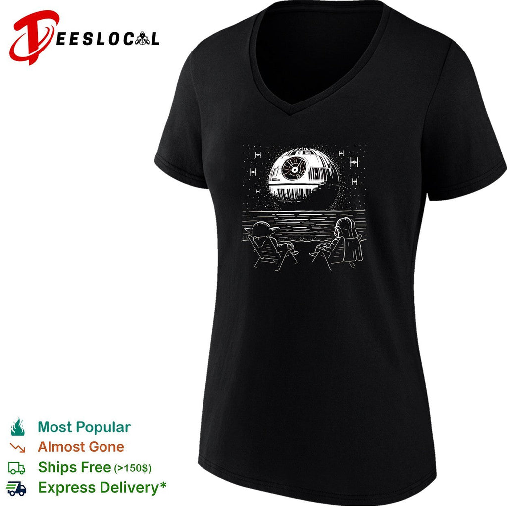 Yoda and Vader at the beach The Dark Side of the Beach shirt Unisex