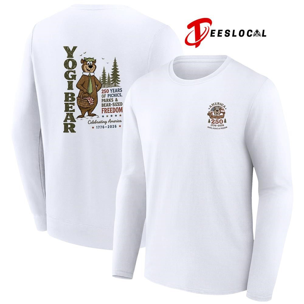 Yogi bear 250 years of picnics parks and bear sized freedom shirt Unisex