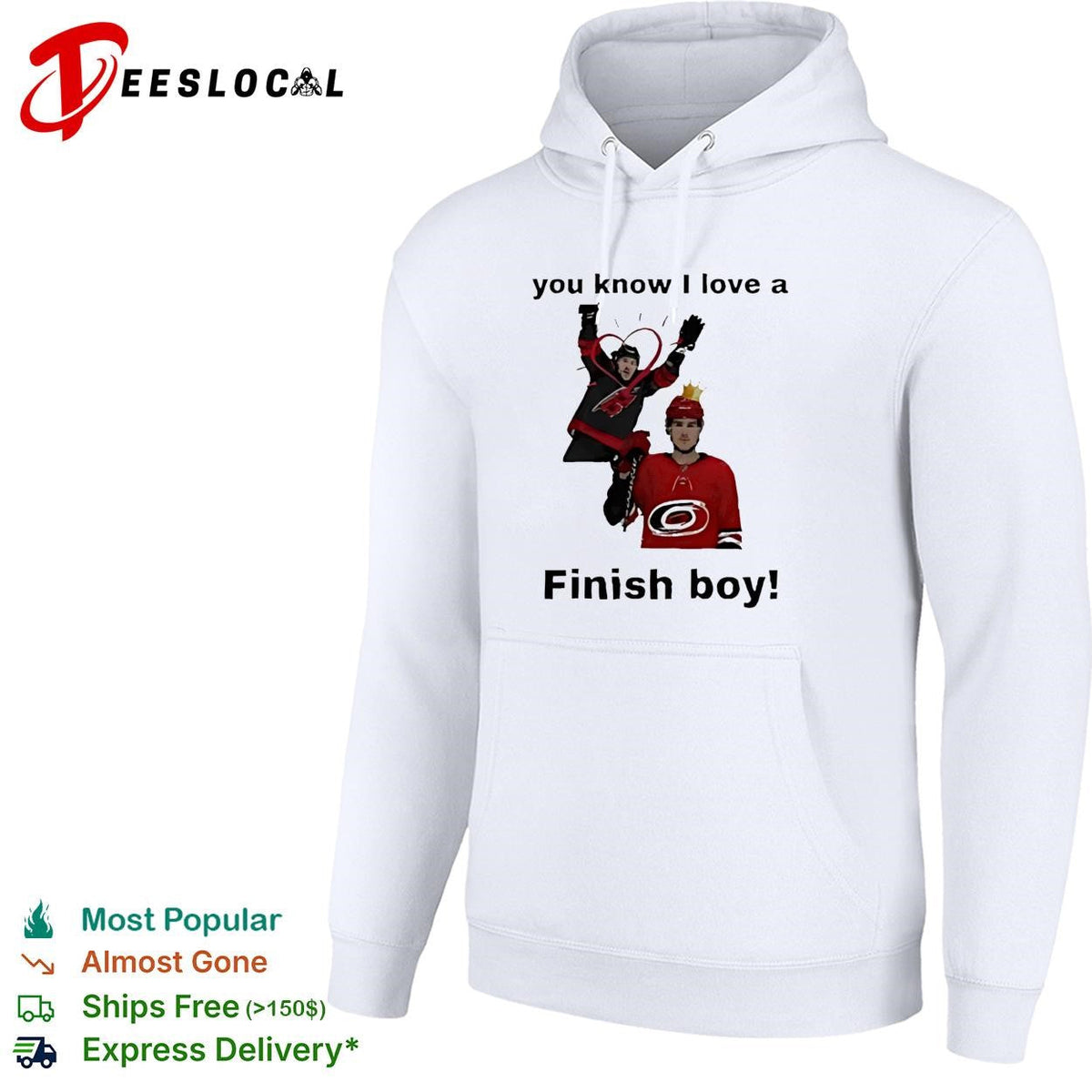 You Know I Love A Finish Boy Carolina Hurricanes Funny Hockey shirt Unisex