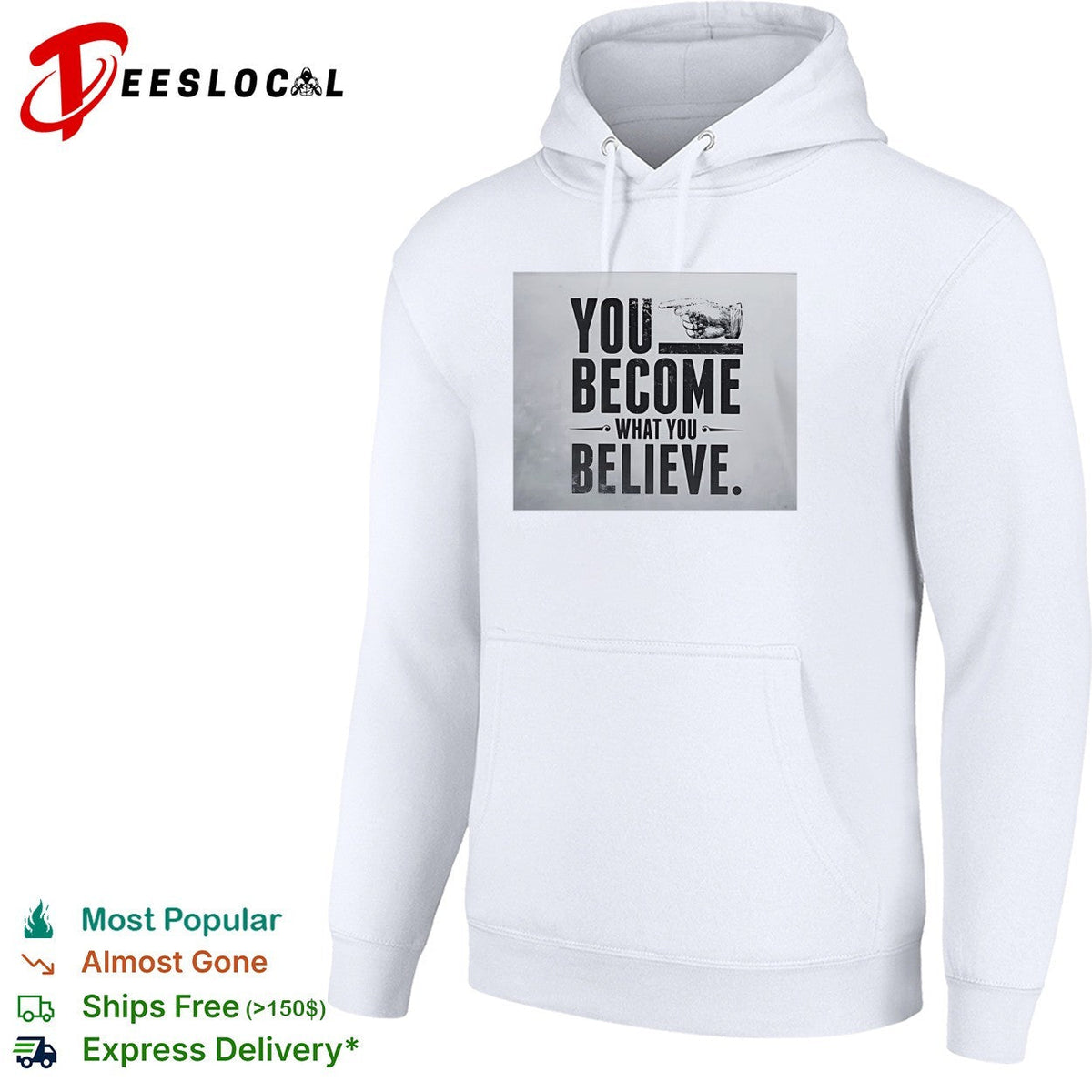 You become what you believe pointing hand motivational quote inspiration shirt Unisex