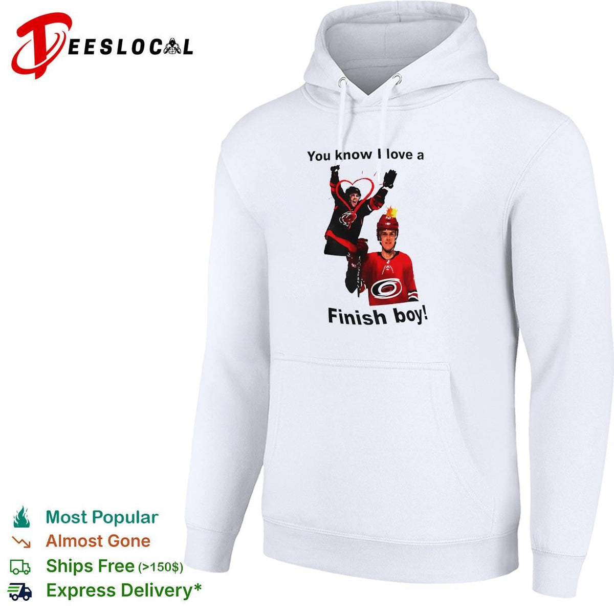 You know I love a finish boy hockey players celebration heart graphic shirt Unisex