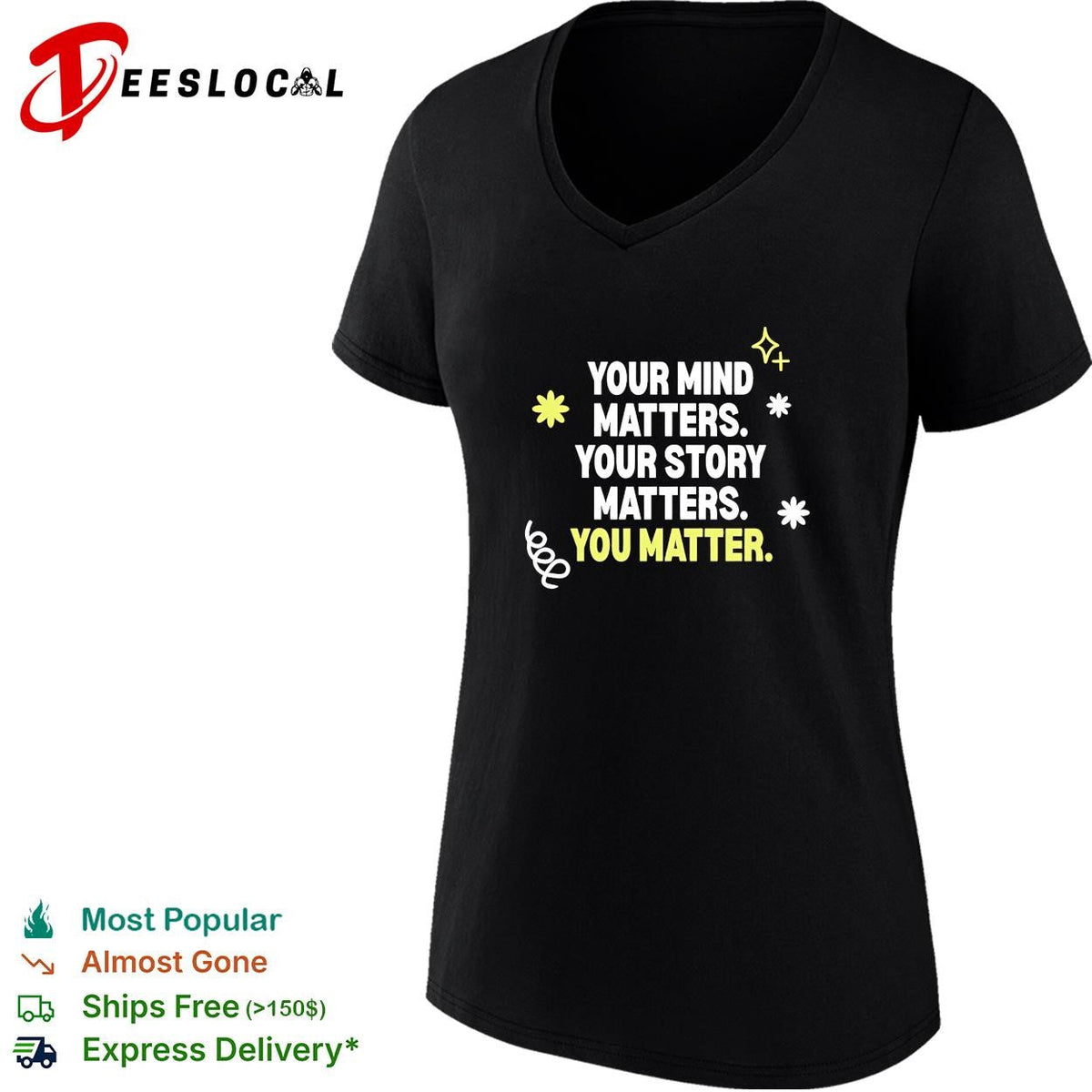 Your mind matters your story matters you matter shirt Unisex