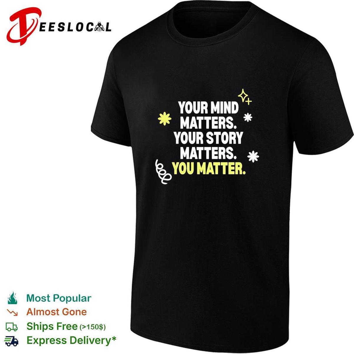 Your mind matters your story matters you matter shirt Unisex