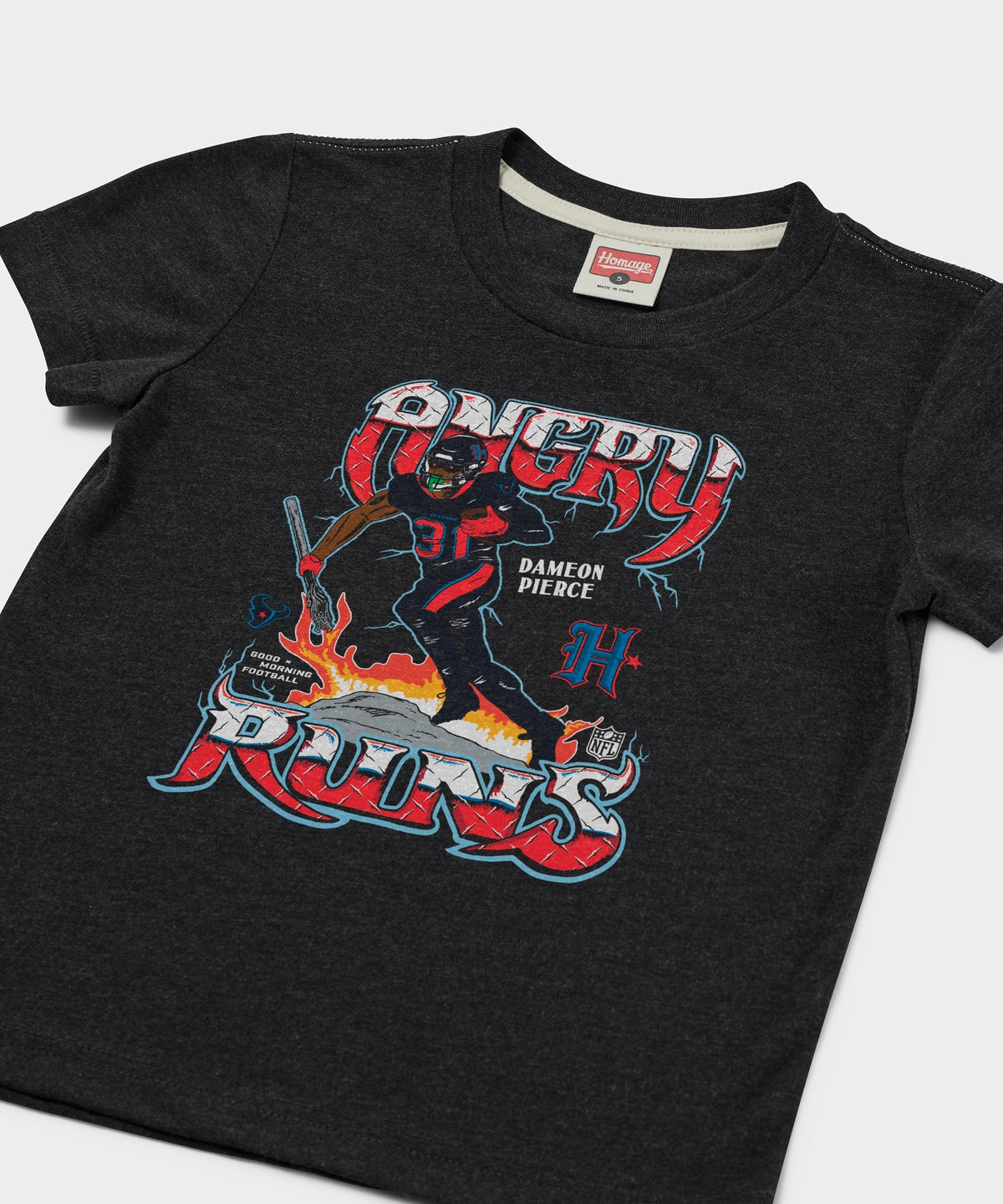 Youth Angry Runs 2024 Texans Dameon Pierce Unisex