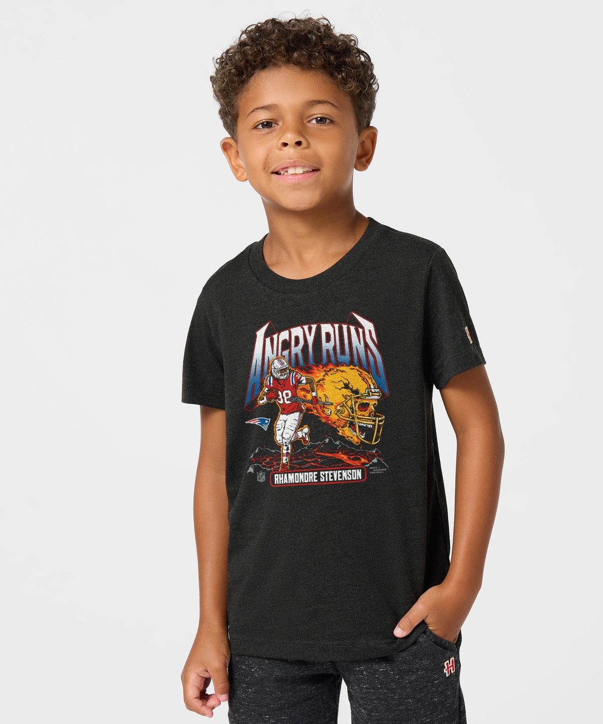 Youth Angry Runs 2025 Patriots Rhamondre Stevenson Unisex