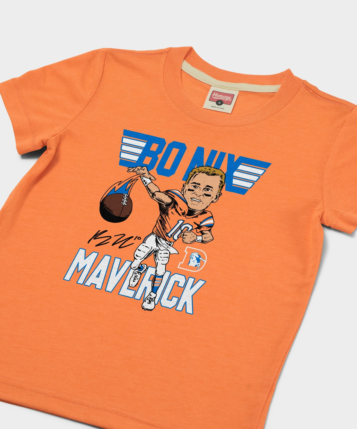 Youth Broncos Bo Nix Maverick Signature Unisex