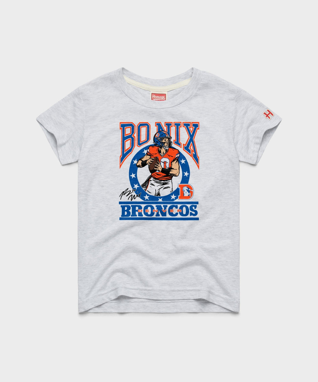 Youth Broncos Bo Nix Signature Unisex