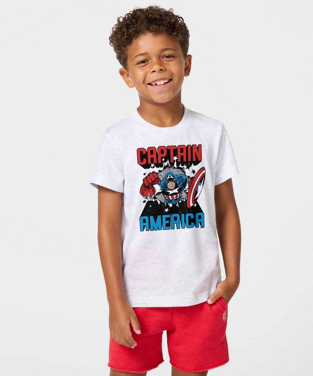 Youth Captain America Bustin' Through Unisex