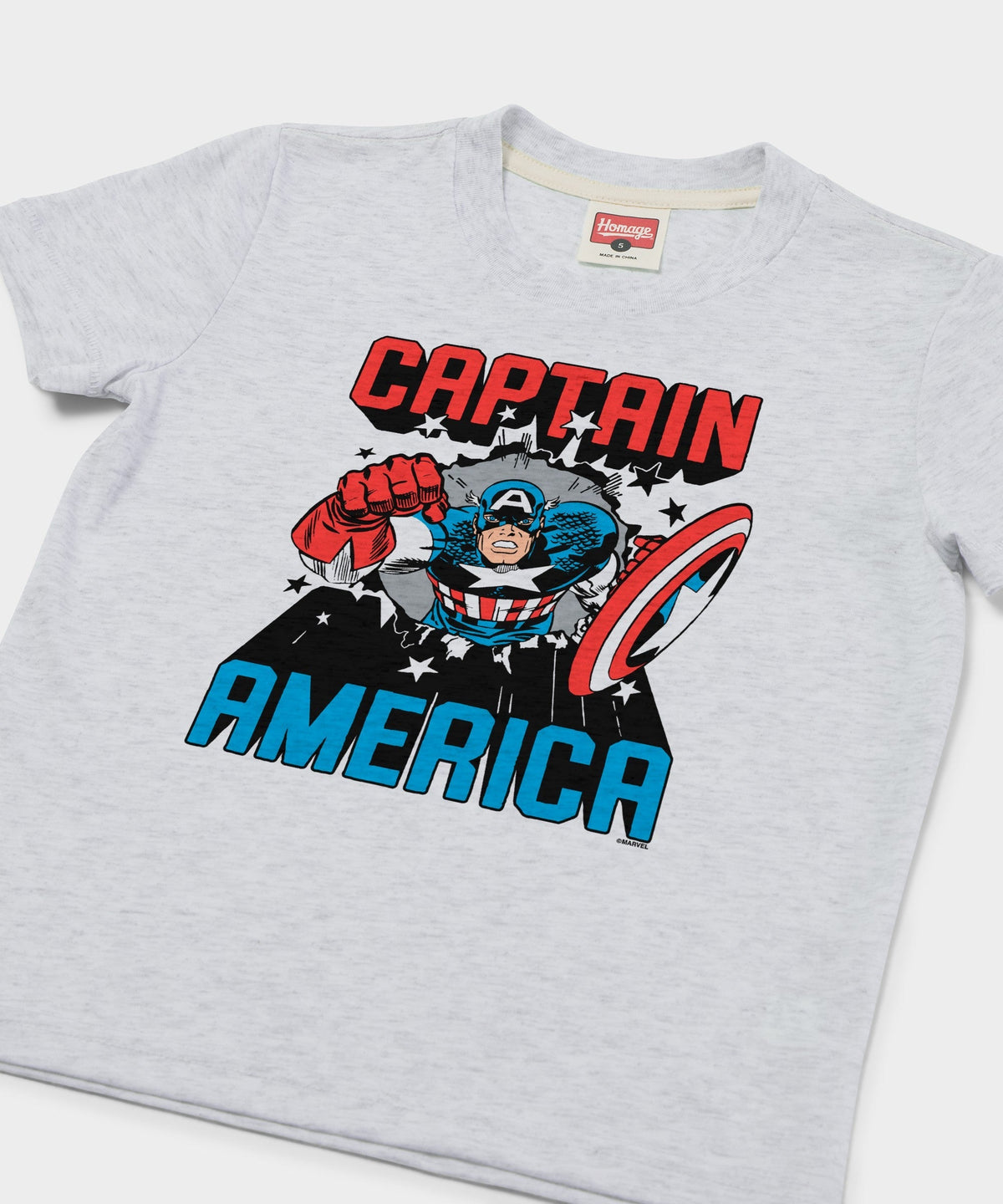 Youth Captain America Bustin' Through Unisex