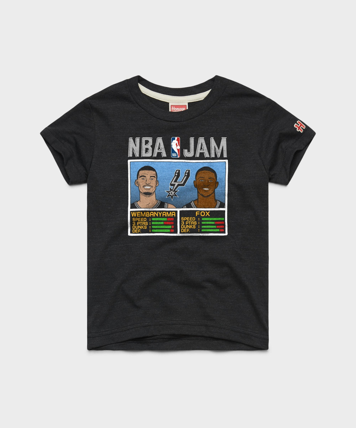 Youth NBA Jam Spurs Wembanyama And Fox Unisex