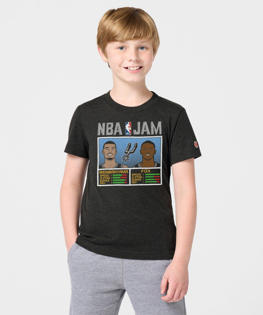 Youth NBA Jam Spurs Wembanyama And Fox Unisex