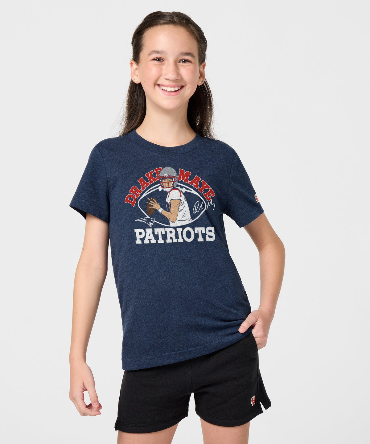 Youth Patriots Drake Maye Signature Unisex